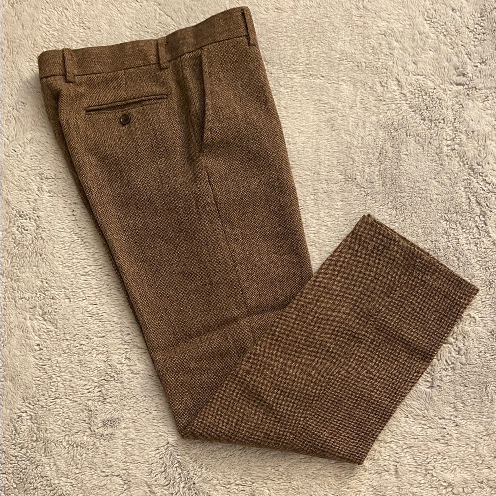 Gioberti Girls Brown Tweed Pants